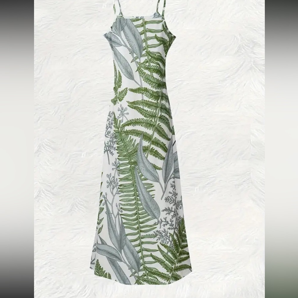 NWT Tropical Print Maxi Dress - Picture 2 of 6